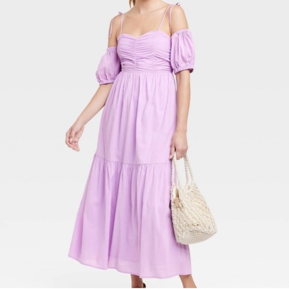 Universal Thread Dresses Puff Short Sleeve A-Line Dress XS NWT